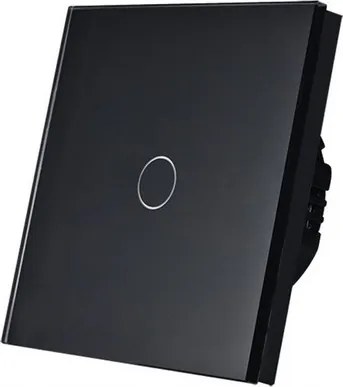 Érintőkapcsoló Üveg Szimpla 1K Wifi Tuya Vezeték Nélkül N