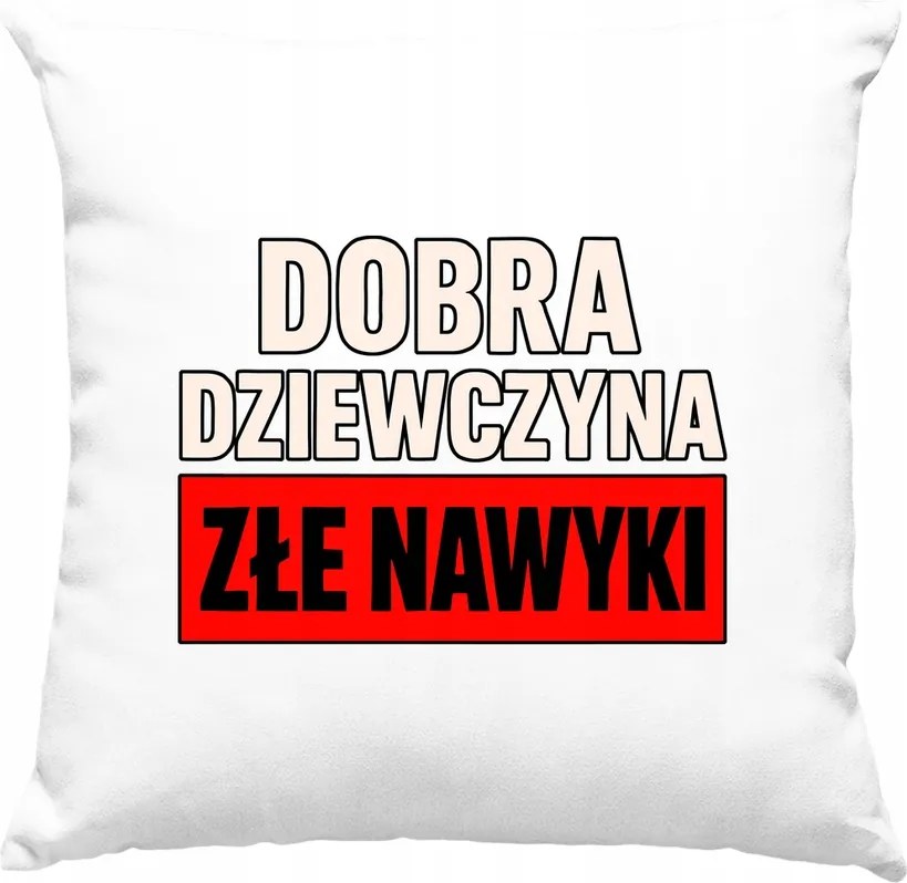 Párna Jó lány rossz szokások Fehér