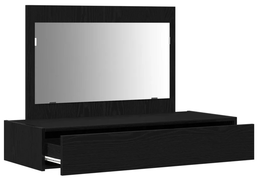 Falis öltöztető asztal Fekete tölgy, 100x40x70 cm