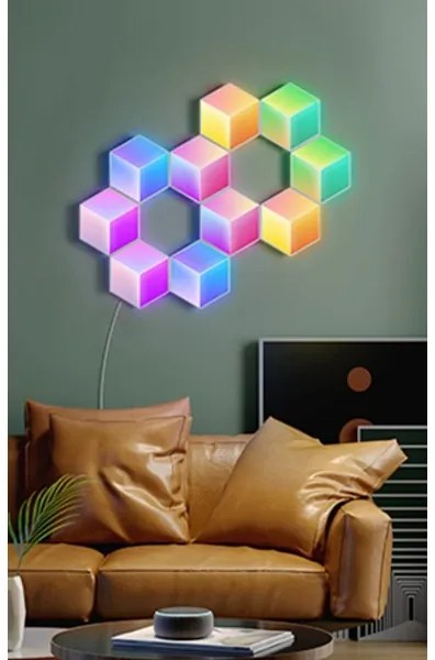 Govee - KÉSZLET 10x LED Lámpa Glide Hexa Pro LED Smart RGBIC Wi-Fi