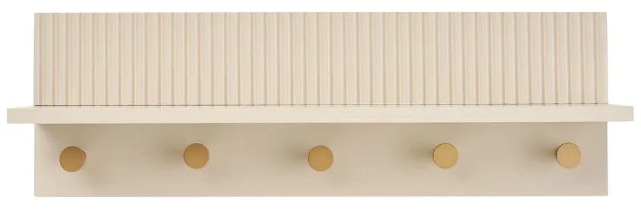 Bézs fali fogas polccal 50 cm Rocca – House Nordic