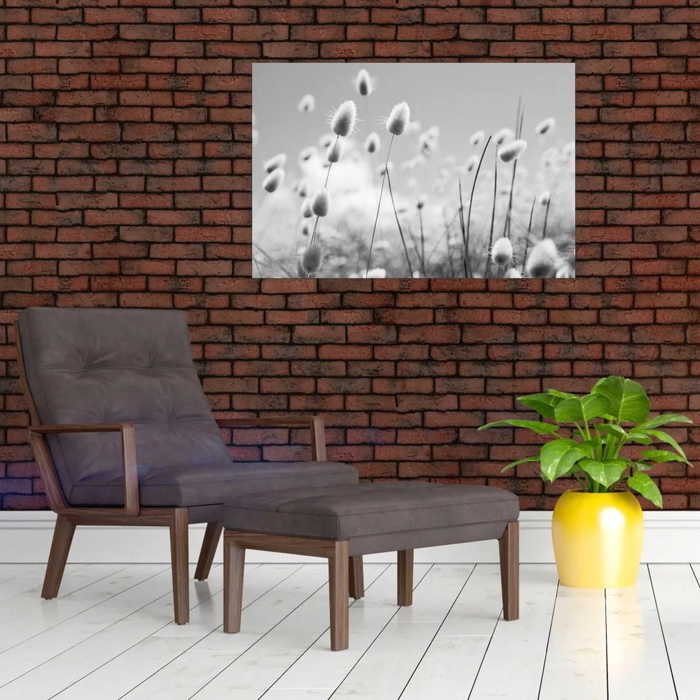 Kép - Boho nyuszi farok fű (90x60 cm)