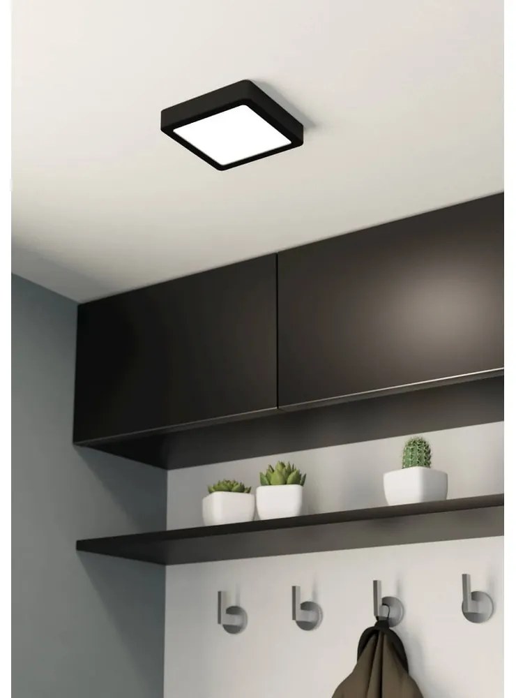 Fekete LED mennyezeti lámpa 16x16 cm FUEVA 5 – EGLO