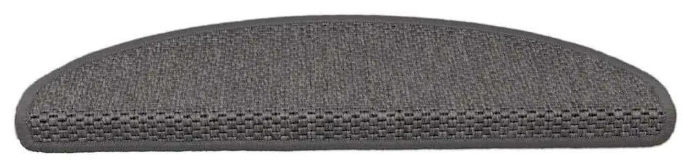 15 db szizál hatású ezüstszínű öntapadó lépcsőszőnyeg 65x21x4cm