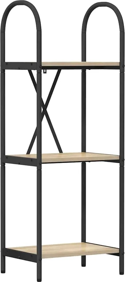 vidaXL Könyvespolc Sonoma tölgy 40 x 30 x 109 cm Faanyag
