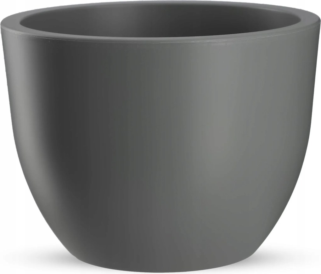 Virágtartó Fedő 35cm Matt Szürke