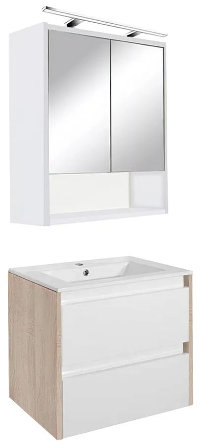 Porto 60 komplett sonoma tölgy-fehér