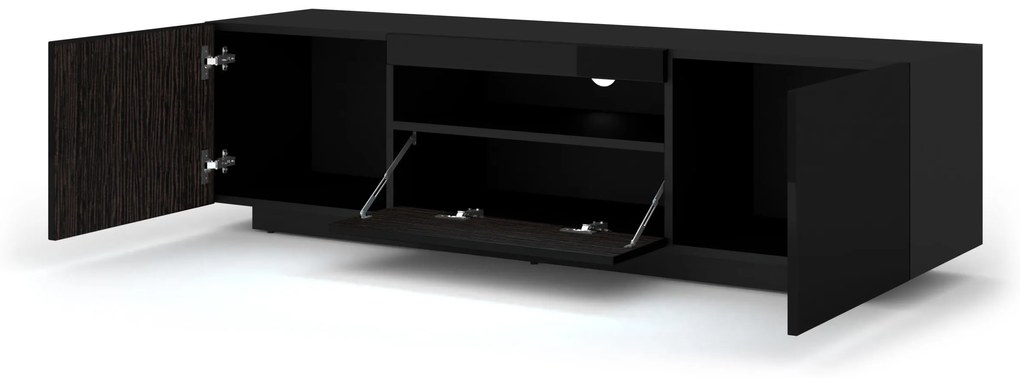 TV aszta/Szekrény Aurinko 150 (fényes fekete). 1083434
