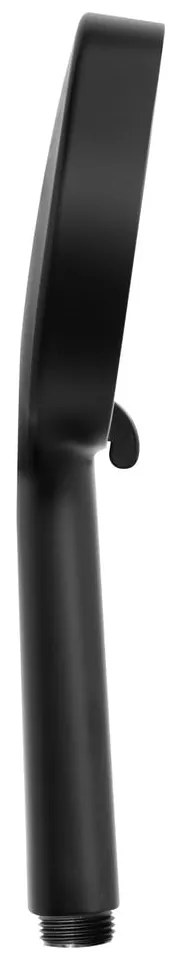 Matt fekete műanyag zuhanyfej ø 12 cm Softwater – Wenko