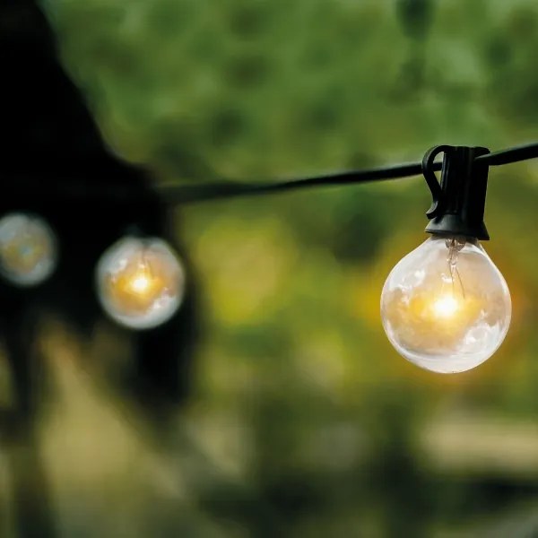 Solight WO794 - LED kültéri dekorációs girlanda 25xE12 20m IP44 meleg fehér