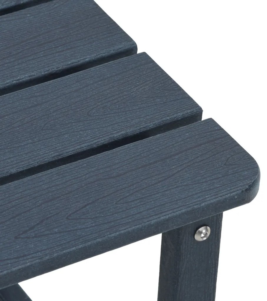3 darabos kerti lounge szett tengerészkék HDPE