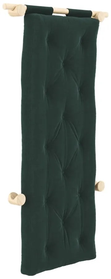 Sötétzöld kordbársony fotel Hooked – Karup Design