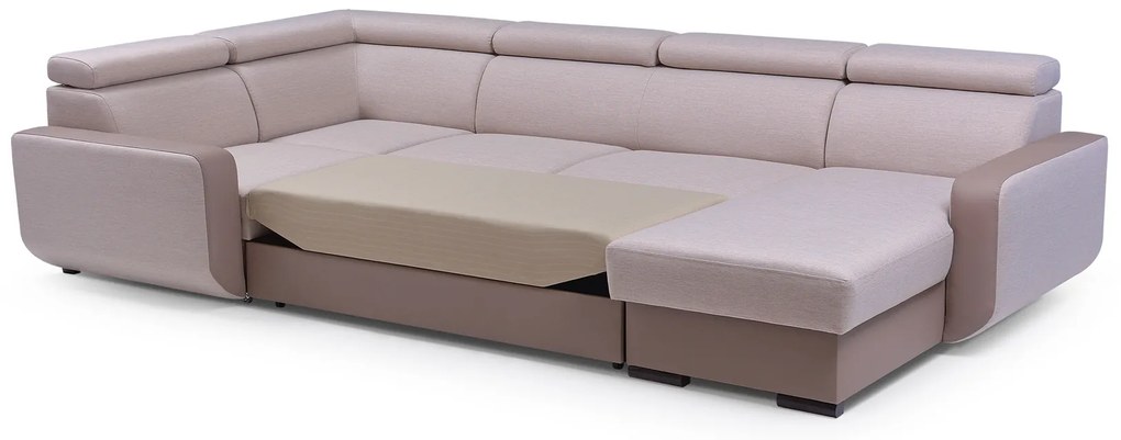 Sarokkanapé Istar U (fekete) (B). 630092