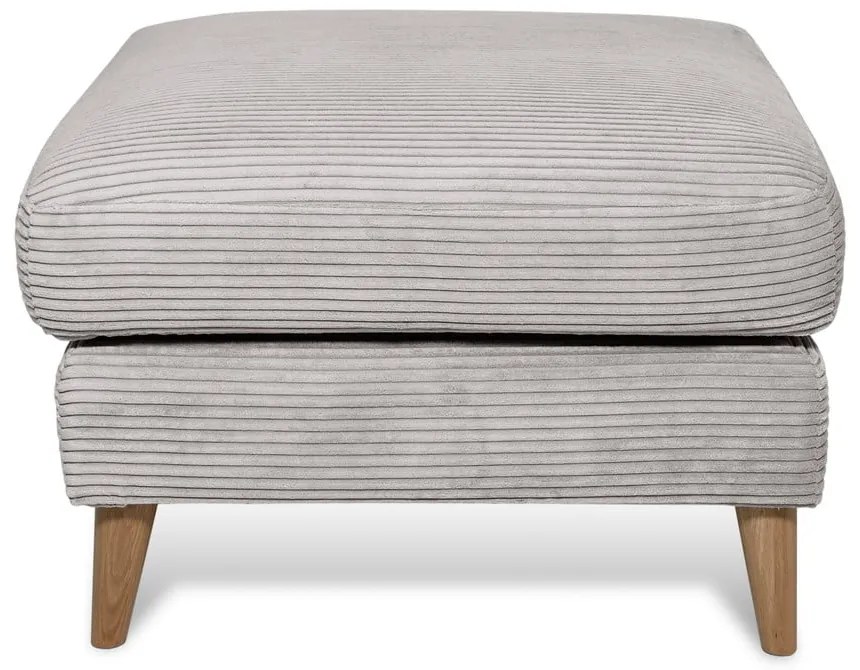 Világosszürke kordbársony lábtartó Paris – Scandic