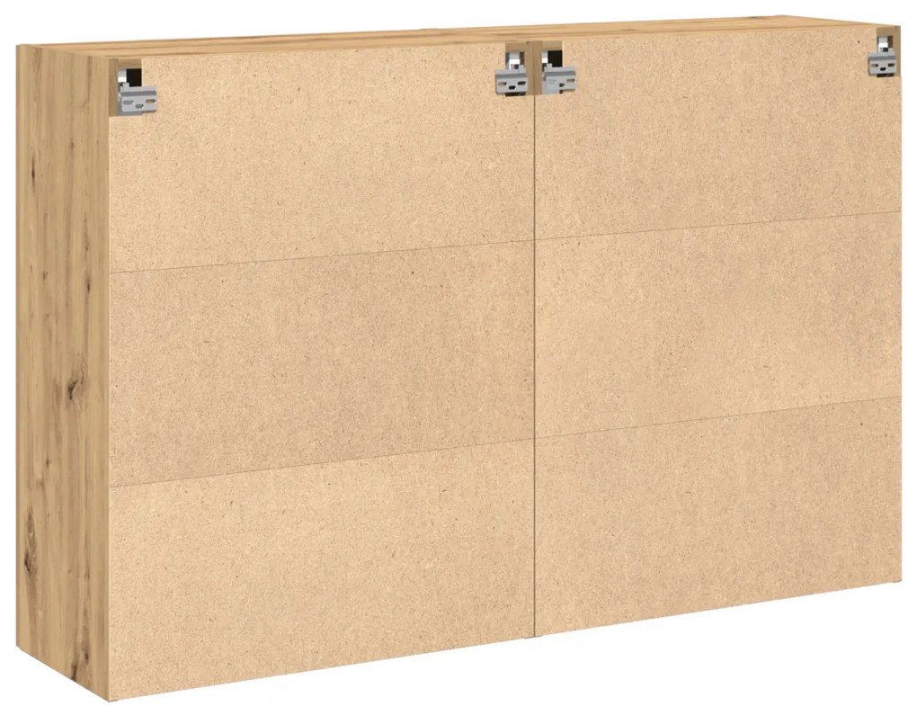 Fali Szekrények 2 db Artisan Tölgy 69,5x34x90 cm Mérnöki Fa