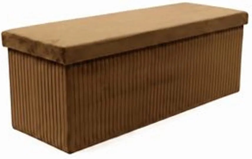 MALAGA összehajtható tárolós puff 110 cm ,barna
