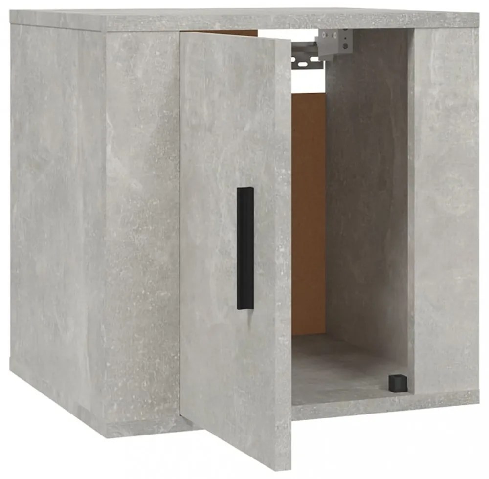 2 db betonszürke fali TV-szekrény 40x34,5x40 cm