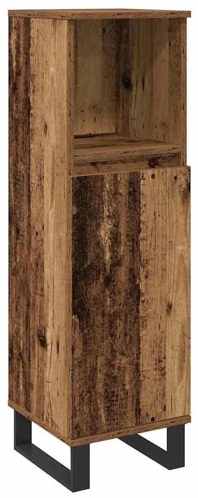 Fürdőszoba bútor szett 3 pcs Barna 30 x 30 x 180 cm Faanyag