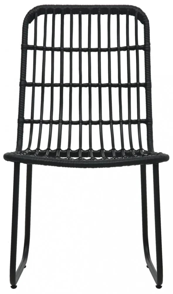 3 részes polyrattan és üveg kültéri étkezőgarnitúra