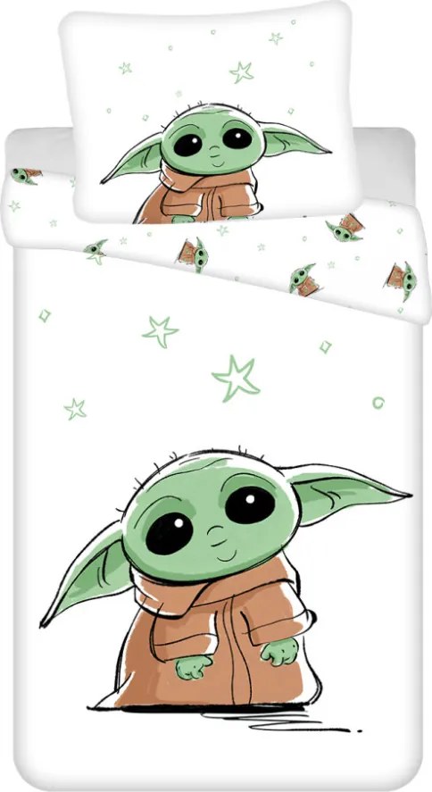 Star Wars Baby Yoda ágyneműhuzat 140x200 cm, 70x90 cm