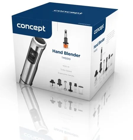 Concept TM5510 - Botmixer kiegészítőkkel 1500W/230V fekete/rozsdamentes