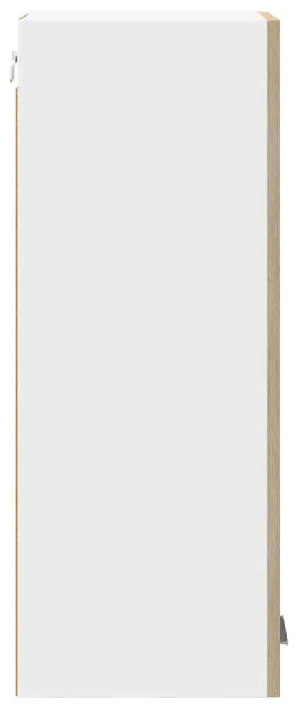 Függő szekrény Riga 2 pcs Sonoma tölgy és fehér 30 x 31 x 80 cm