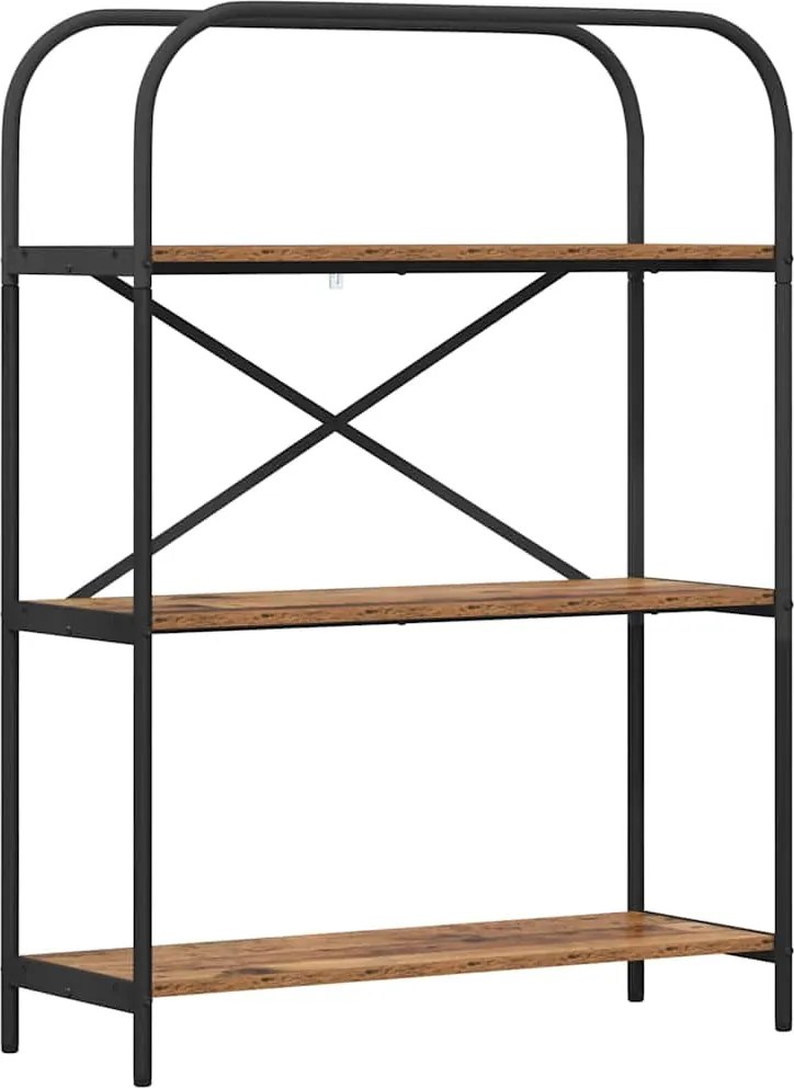 vidaXL Könyvespolc Öreg fa 80 x 30 x 109 cm Faanyag