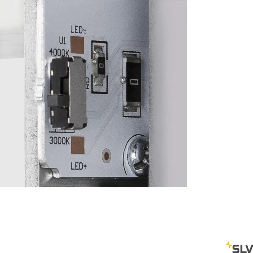SLV 1003453 PEMA Modern Kültéri Fali Lámpa Fekete, Átlátszó LED IP65