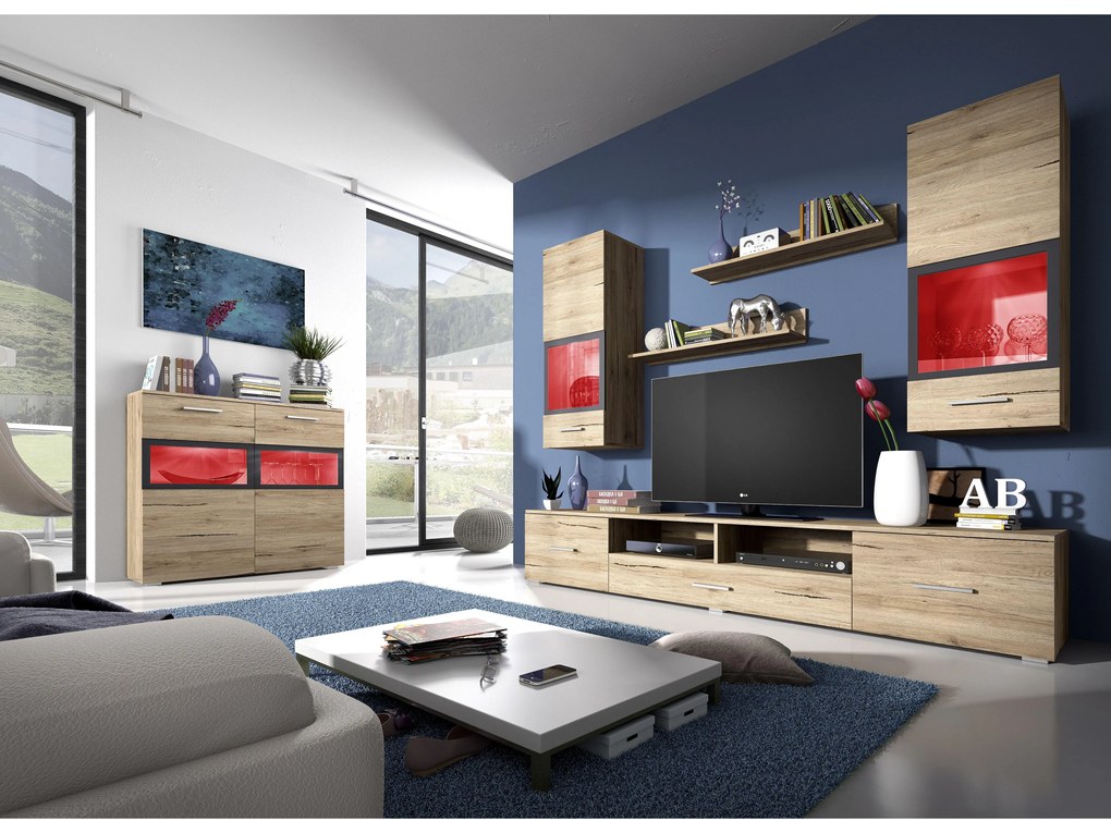 Zondo Nappali bútorsor Sapphire Típus 09 (san remo tölgy). 602261