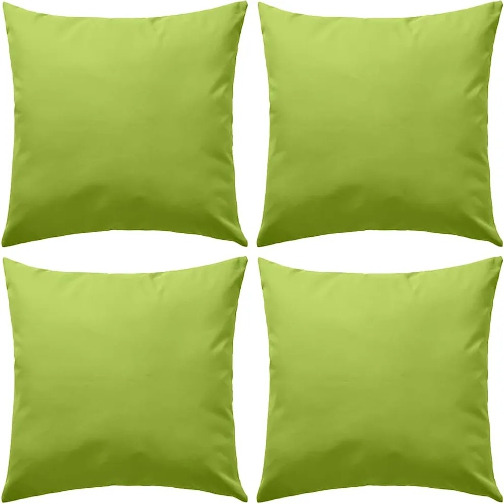 vidaXL 4 db almazöld kültéri párna 45 x 45 cm