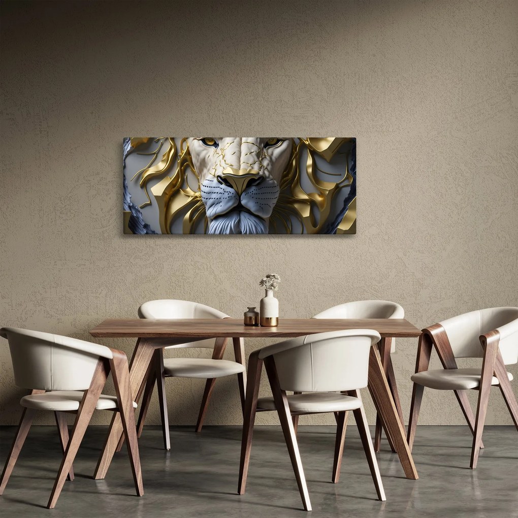 Kép - Oroszlánfej (120x50 cm)