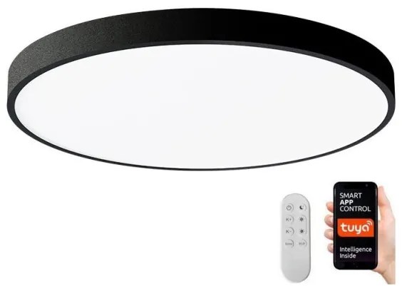 Immax NEO 07249L-LED Dimmelhető lámpa SEMPLICI 48W/230V Wi-Fi Tuya black+ + távirányító