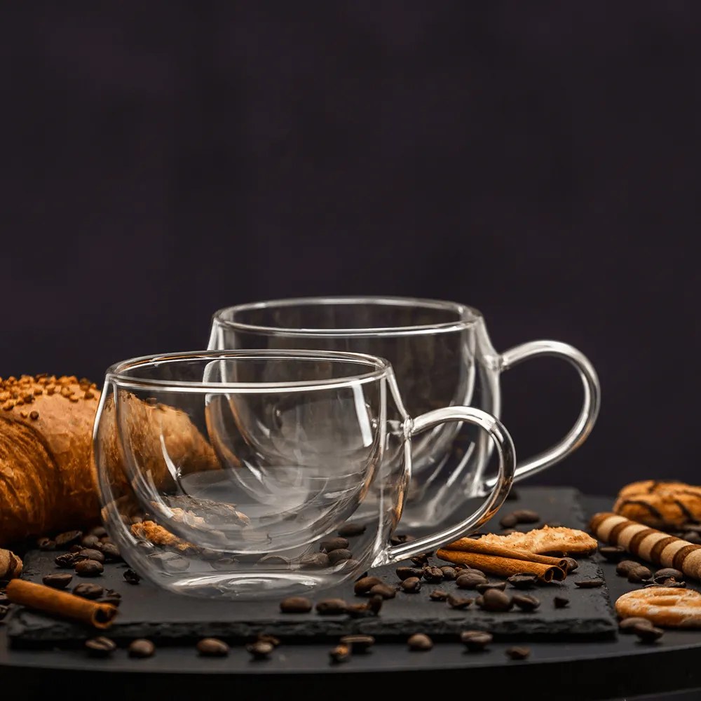 Thermo cappuccino pohár csésze, 2db, 280ml, HOTCOOL TYP 1