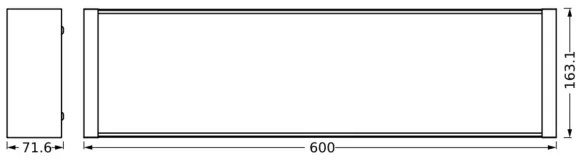 Ledvance - LED Dimmelhető mennyezeti lámpa OFFICE LINE LED/20W/230V 60 cm + távirányító