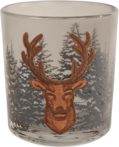 Mécsestartó teagyertyához FOREST DEER 8 cm