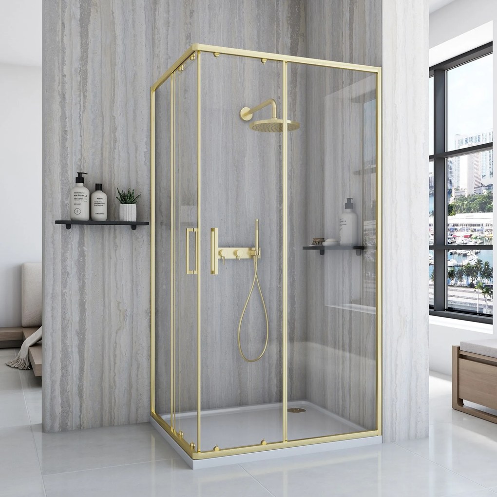 Zuhanykabin Rea City 80x100 Brush Gold