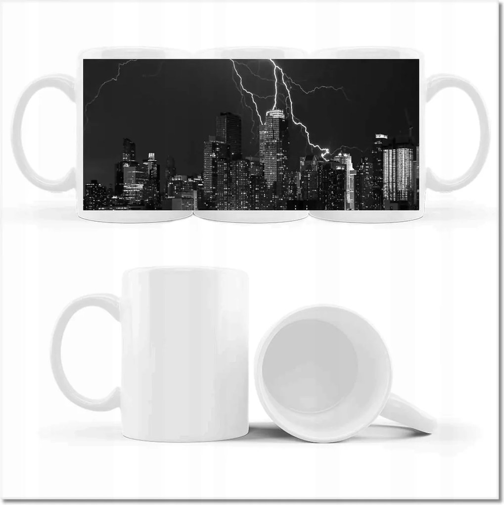 Fotó bögre Villámok New Yorkban