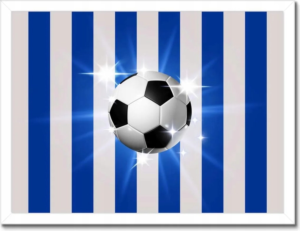 Poszterek keretben 40x30 Foci motívum Csíkok