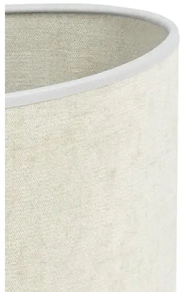 Duolla - Asztali lámpa OVAL 1xE27/15W/230V átm. 30 cm szürke