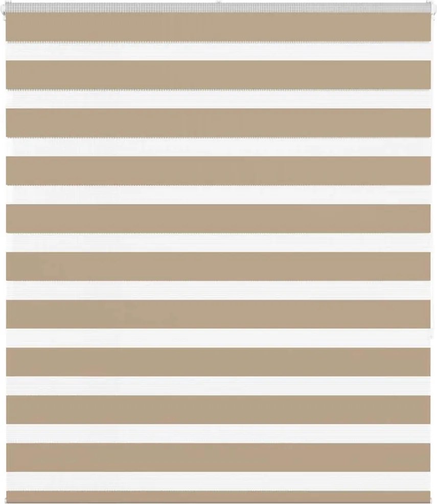 vidaXL zebrafüggönnyel homokbarna szövetszélesség 125,9 cm poliészter