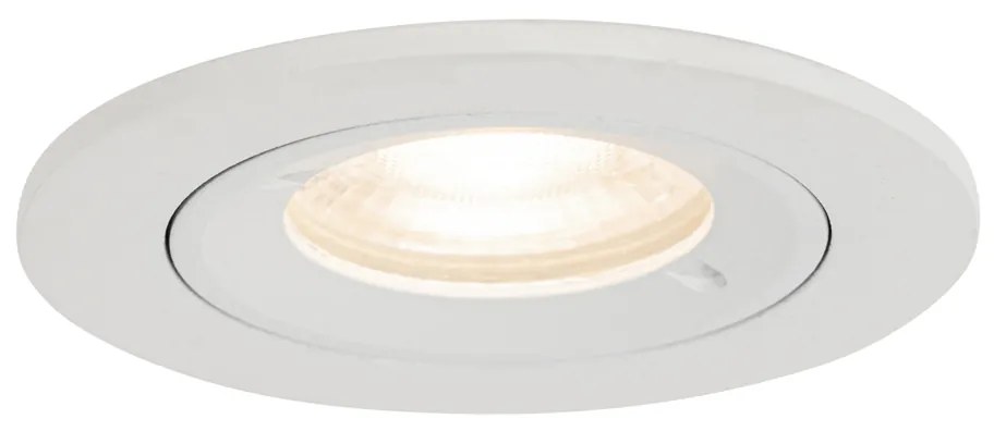 12 db-os beépíthető spotlámpa szett fehér kerek GU10 50 mm IP44 - Xena