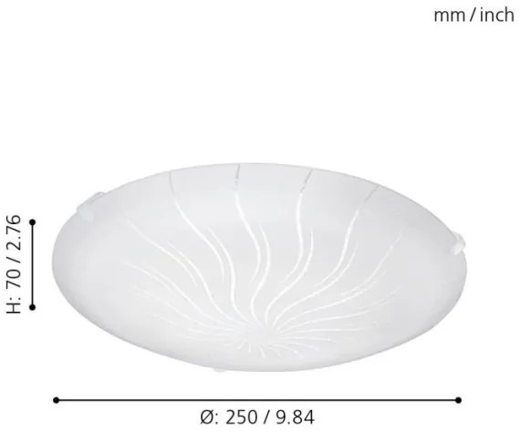 Eglo 96089 - LED Mennyezeti lámpa MARGITTA 1 LED/11W/230V