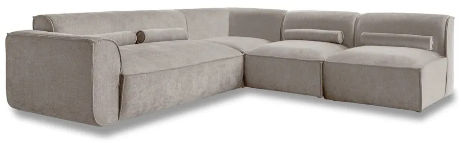 Bézs sarokkanapé (jobb oldali) Flex Felix – Miuform