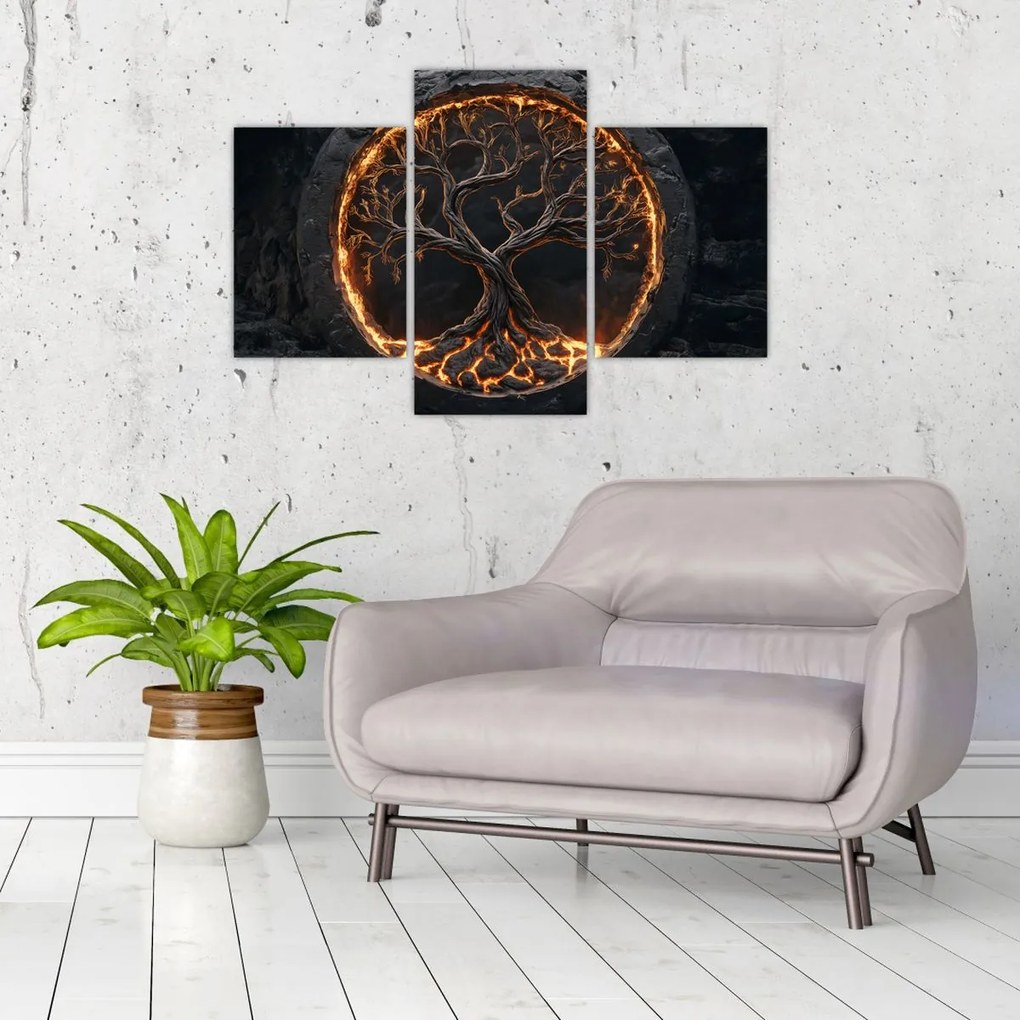 Kép – Életfa lávában I. (90x60 cm)