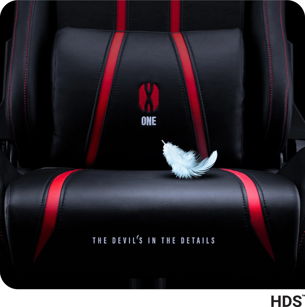 Gamer szék műbőr King Size, fekete-piros: Diablo X-One 2.0