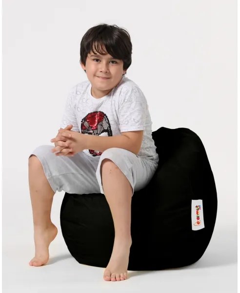 Babzsák 60x60 cm fekete