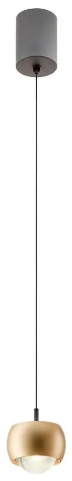 Redo 01-3547 - LED Csillár zsinóron AVES LED/12W/230V átm. 9,6 cm CRI 90 arany