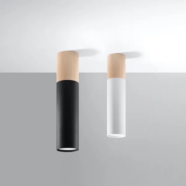 Sollux SL.0635 - Mennyezeti lámpa PABLO 1xGU10/40W/230V fekete