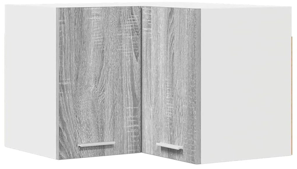 Függő szekrény Riga Szürke Sonoma és fehér 57 x 57 x 40 cm