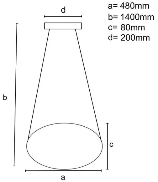 LED állítható fényerőjű lámpa kábelre LED/65W/230V 3000-6500K arany + DO